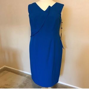 NWT Adrianna Papell Asymmetrical Neckline Dress